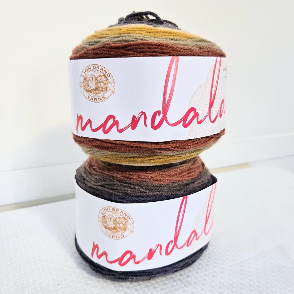 Mandala Yarn Cakes Centaur 5.3 Oz Acrylic Knit Crochet Afghan Craft Hobby
